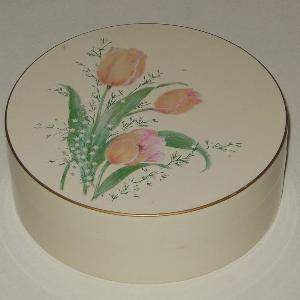 Otagiri Japan Floral Lacquerware Coaster Set Boquet Gibson Greetings Barware